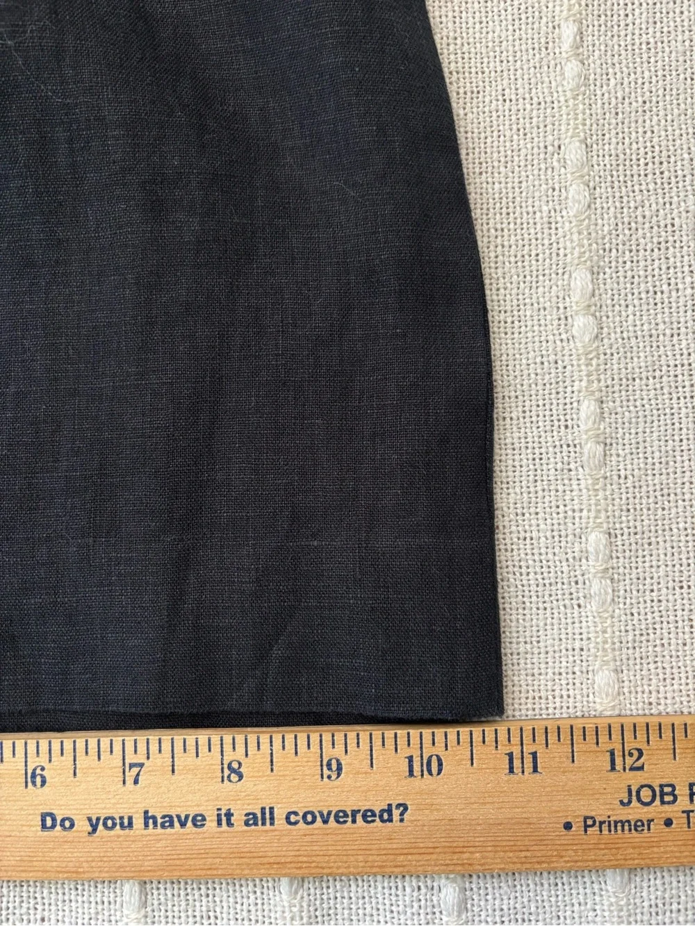COS Black Linen Wide Leg Pull-On Pants Size 4 Minimalist
